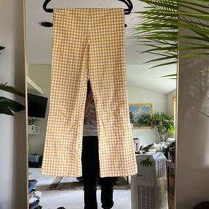 Verge girl yellow checked pants
